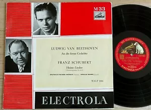 FISCHER-DIESKAU Lieder BEETHOVEN SCHUBERT 1950s ED1 HMV ELECTROLA WALP 1066 NM - Picture 1 of 3