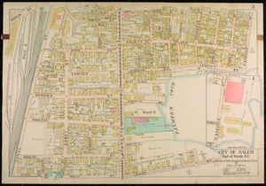 1911 SALEM MASSACHUSETTS, CITY ORPHAN ASYLUM MARGIN ST - HOLLY ST PLAT ATLAS MAP - Picture 1 of 4