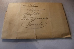 WAX SEALED - OSTROGOVICH TRIESTE - UNOPENED MAIL W/ WAX SEAL RSt 1804? OR 1904?  - Picture 1 of 2
