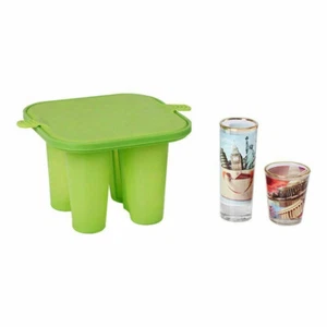3D Sublimation Short Glass Wine Bottle Silicone Mug Mold Clamps Heat Transfer - Picture 1 of 7