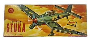 Lindberg JU-87B Stuka 524:98 1/4 Scale Vintage Model Kit Complete In Box - Picture 1 of 4
