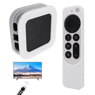 Silicone TV Box Case For Apple TV 4K 2022 Protective Remote Cover For 2022 Apple - Image 1 of 4