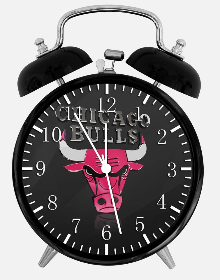 Reloj Despertador Escritorio Chicago Bulls 3.75" Decoración Hogar u Oficina W213 Bonito Para Regalo Foto 1 de 1