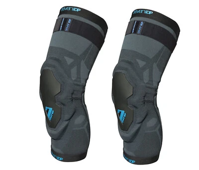 7iDP SIETE iDP PROJECT RODILLERAS MOTOCROSS BICICLETA BICICLETA BMX NEGRO Par de protectores Foto 1 de 4