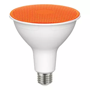 Satco S29483 AMBER LED PAR38 Bulb 11.5W 100W 120V Medium E26 Dimmable Wet Rated - Picture 1 of 8