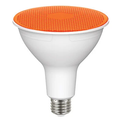 Satco S29483 AMBER LED PAR38 Bulb 11.5W 100W 120V Medium E26 Dimmable Wet Rated - Image 1 of 4