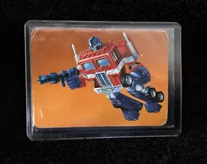 1985 OPTIMUS PRIME • SERIES 1 CARD w/CASE • HASBRO TRANSFORMERS - Picture 1 of 2