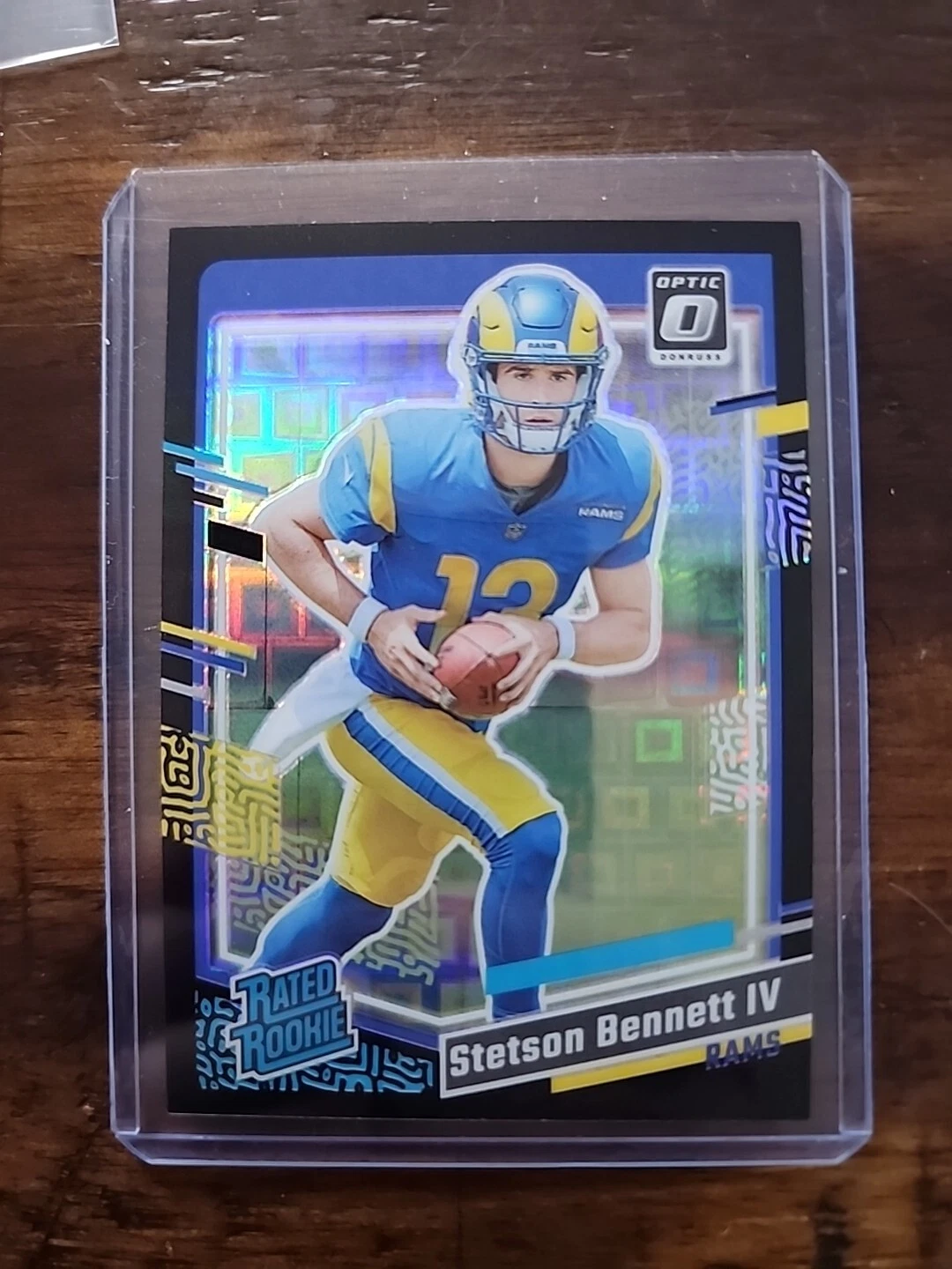 Stetson Bennett IV 2023 Donruss Optic Preview Black Pandora /25 Rookie