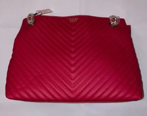 Borsa rossa Victoria's Secret con chiusura a cerniera nuova con etichette - Foto 1 di 4