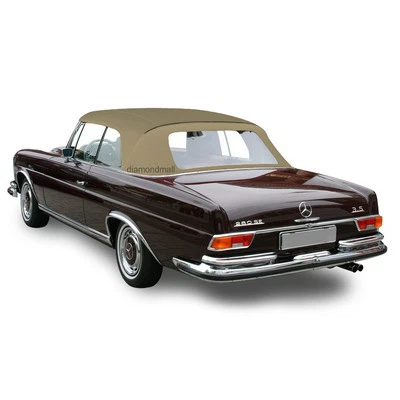Se adapta a Mercedes W113 convertible techo 230SL 250SL 280SL pagoda 1963-1971 bronceado alemán Foto 1 de 2