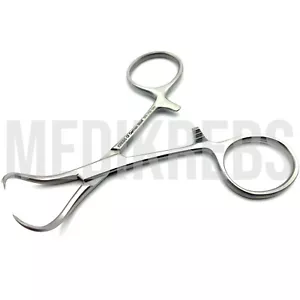 Backhaus Morsetto per Asciugamani 9 cm - 3 1/2'' Strumenti di Chirurgia Generale, Acciaio Inox - Foto 1 di 1
