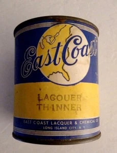 Rare Vintage Metal Pint Can EAST COAST Brand Lacquer Thinner - EMPTY - Picture 1 of 4