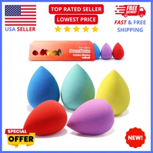 5-Piece Makeup Sponge Set - Free Beauty Tools for Liquid, Cream & Powder - Picture 1 of 9