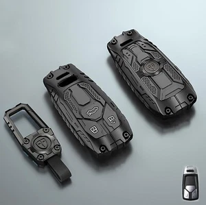 Mech Style Heavy Metal Key fob Cover, Compatible with Audi A1 A3 A4 A5 A6 A7 ... - Picture 1 of 6