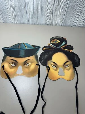 H & P ENGLAND Asian  PAPER MASK 1987 - Image 1 of 4