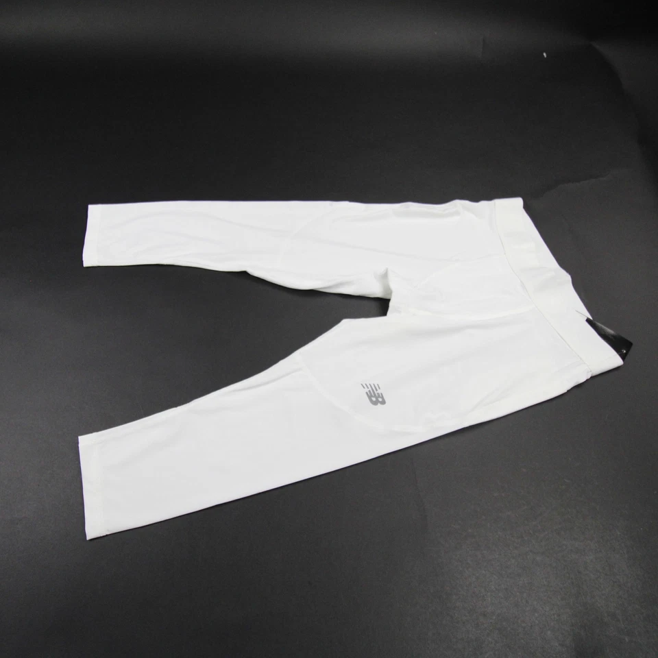 Pantalones de compresión New Balance para hombre blancos nuevos con etiquetas Foto 1 de 1