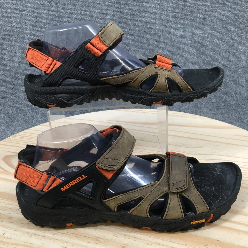 Sandalias Merrell Para Hombres 11 All Out Blaze Sieve Tirantes Marrón Naranja Gancho y Lazo Foto 1 de 4