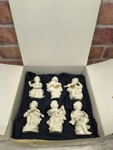 1994 Mikasa Holiday Elegance 6 Angels/Cherub Figurines FK001/715 Open Box Tagged - Picture 1 of 9