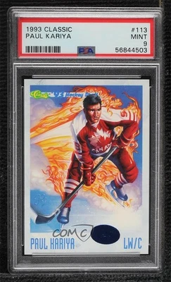 1993-94 Classic Draft Paul Kariya #113 PSA 9 MINT HOF - Image 1 of 2