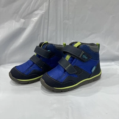 See Kai Run Atlas III Sneaker Toddler US 11 Blue Leather Waterproof Shoes EBS844 - Image 1 of 4