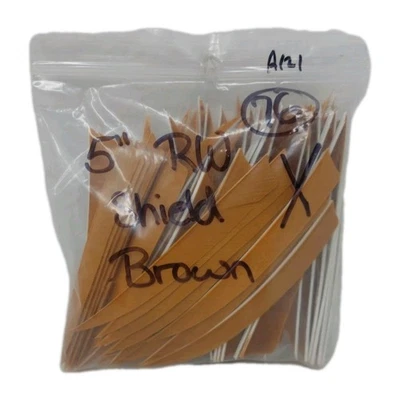 76 plumas de flecha de tiro con arco 5" escudo ala derecha: marrón desierto Foto 1 de 2