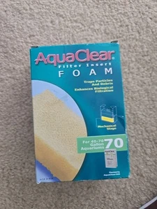 Aqua Clear 70 Foam, White (A618) For 40-70 gallon aquariums - Picture 1 of 6
