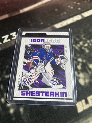 2023-24 Upper Deck Credentials Purple /10 Igor Shesterkin #62 - Image 1 of 4
