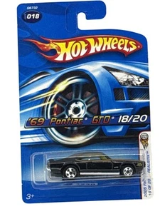 Hot Wheels 2005 Prime Edizioni '69 Pontiac GTO Realistix Auto Diecast Nera 18/20 - Foto 1 di 6