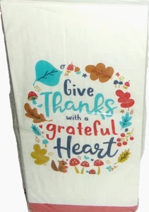 Servilletas de papel para invitados OTOÑO ~ LLENAS DE GRACIAS ~ 2 capas ~ 24 quilates ~ 15 2/3" x 11 2/3" - Imagen 1 de 1
