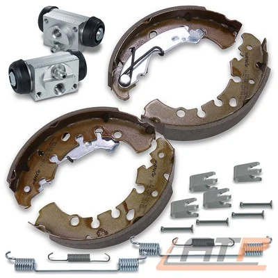 SATZ BREMSBACKEN TROMMELBREMSE + RADBREMSZYLINDER HINTEN FÜR OPEL ADAM CORSA D - Bild 1 von 4