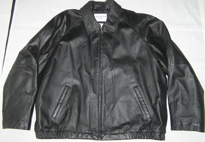 JAQUETA MASCULINA DE COURO COVINGTON PRETA XXL/2XL 50-52 - Imagem 1 de 3