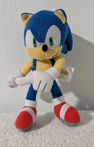 Sonic The Hedgehog Pointing Finger 8" Stuffed Plush Tomy Sega Rare - Picture 1 of 10