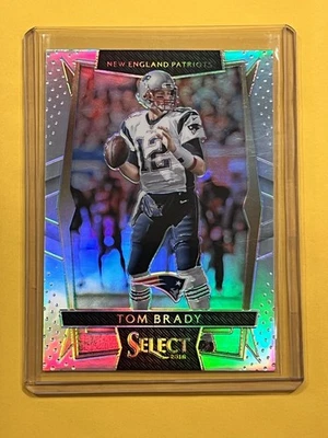 TOM BRADY 2016 Panini Select Silver Prizm Concourse Base Card # 13 PATRIOTS - Image 1 of 2