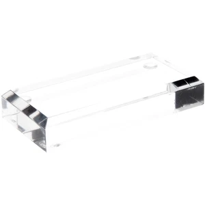 Plymor Clear Acrylic Rectangular Beveled Display Base, 4" W x 2" D x 0.75" H - Picture 1 of 1