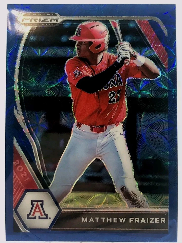 Matthew Fraizer 12/15 Neon Blue Kaleidoscope 2021 Panini Prizm Draft Picks   - Image 1 of 3
