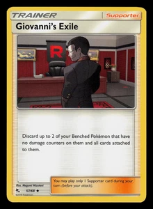 NM - Pokemon Giovanni's Exile 57/68 Hidden Fates Uncommon - Picture 1 of 2