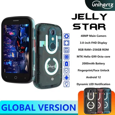 Global Version Unihertz Jelly Star 3'' 8GB+256GB Led Light Transparent Backshell - Image 1 of 4