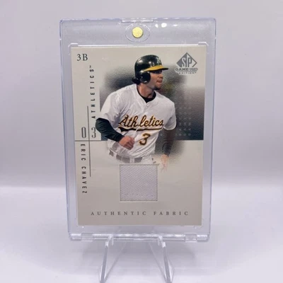 2001 SP Game Used Edition - Authentic Fabric Eric Chavez #EC (MEM) - Image 1 of 2