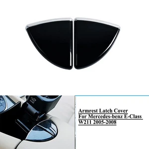 For Benz E-Class W211 2005-2008 06 Center Console Armrest Lock Latch Cover Black - Picture 1 of 7