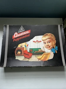 Vintage Midcentury 1:12 Puppenhaus Schlafzimmer Set von Fritz Altmann - OVP - Bild 1 von 24