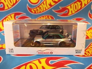 Rhino RM 1:64 Alloy Diecast Car Model Mercedes-Benz 190E EVO II Silver - Picture 1 of 1
