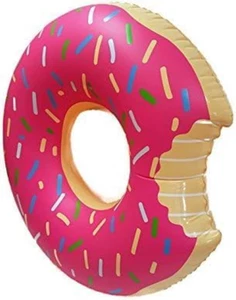 Splashnmore Inflatable Donut Float for Beach or Pool - 4 FEET ! ! ! (Strawber... - Picture 1 of 12
