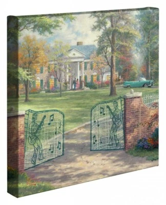Thomas Kinkade Studios Graceland 50th Anniversary 14 x 14 Canvas Wrap