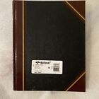 National Texthide Record Book noir/Bourgogne 300 pages vertes 10 3/8 x 8 3/8 lu