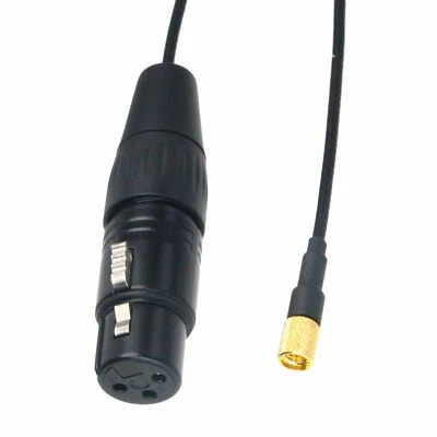 XLR 3pin Female to microdot male cable for Microphone Audio Transmitter Receiver - Image 1 of 4