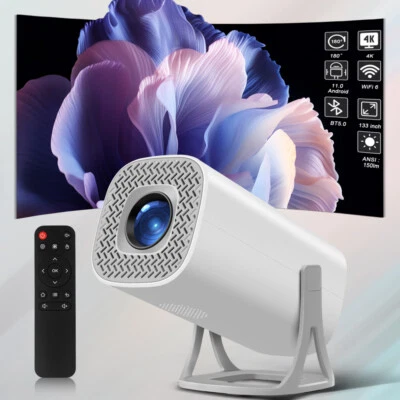 4K Mini Projector HY300 720P WiFi6 Bluetooth BT5.0 Cinema Portable Home Theaters - Image 1 of 4