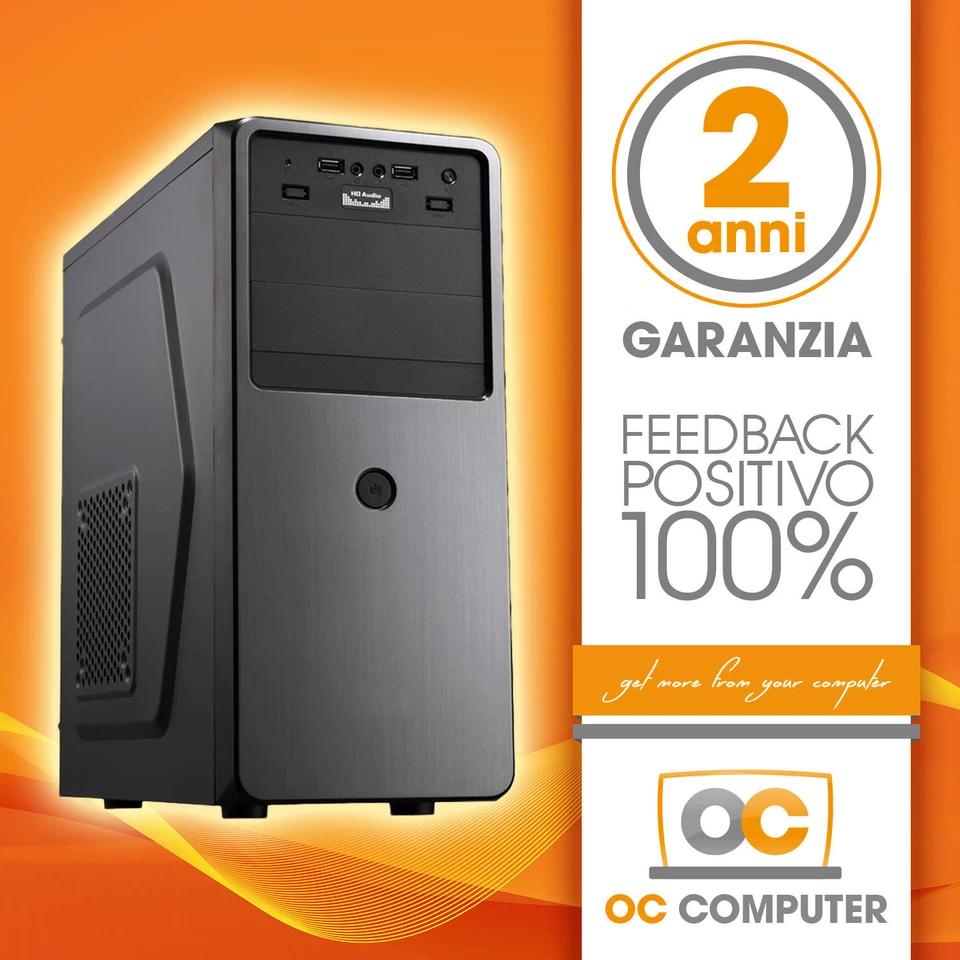 PC DESKTOP INTEL QUAD CORE RAM 8GB HD1TB DVD/WIFI/HDMI COMPLETO ASSEMBLATO FISSO - Immagine 1 di 1