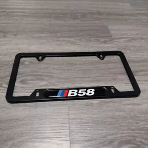 B58 License Plate Frame Black Sample For M340i M440i M240i 340i 440i 540i - Picture 1 of 3