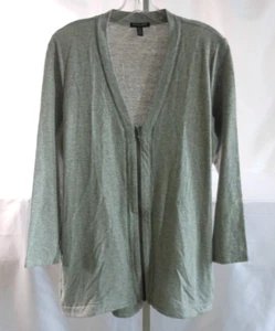 Eileen Fisher Zip Front Sweatshirt Casual Jacket Women's PETITE Size LP Gray - Picture 1 of 7