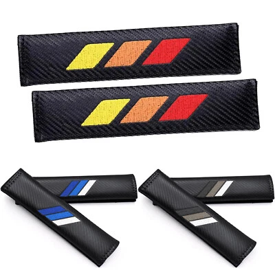2x fits Toyota Tacoma Accessories Retro Color Soft Seat Belt Shoulder Pads Cover - Image 1 of 4